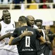 Nairobi City Thunder payers and staff celebrate their crowning moment at the BAL Elite 16. ©FIBA