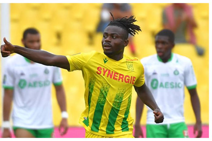 Moses Simon reacts to replicating stunning goal