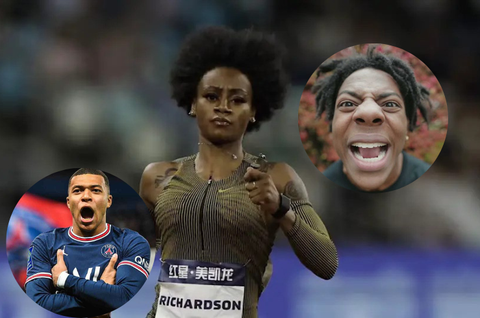 [WATCH] - American internet personality rubbishes Sha'Carri Richardson's speed with Kylian Mbappe