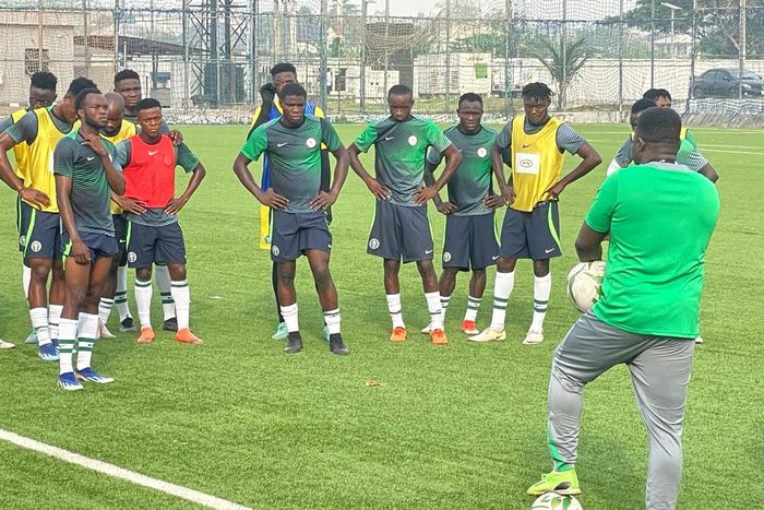 Home-based Super Eagles set up preparation for Black Galaxies in CHAN qualifiers.