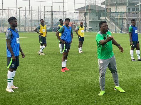 Home-based Super Eagles set up preparation for Black Galaxies in CHAN qualifiers.