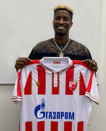 Peter Olayinka signs for Red Star Belgrade