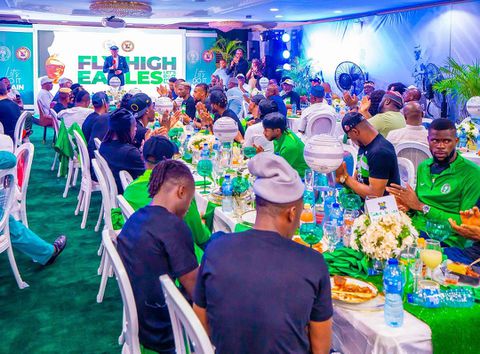 Lagos Governor Sanwo-Olu explains to Super Eagles what the AFCON win will mean to Nigerians.
