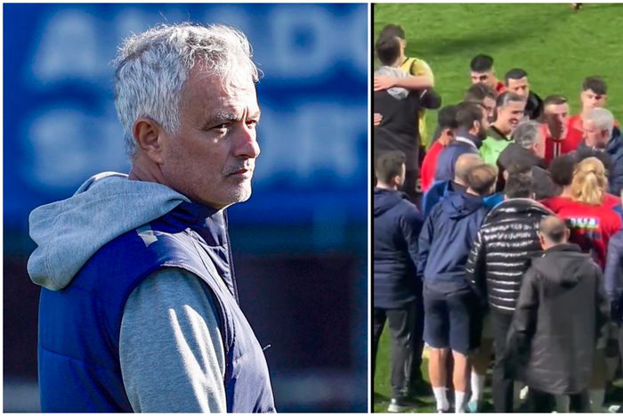 Jose Mourinho warms hearts of Kasimpasa youngsters.