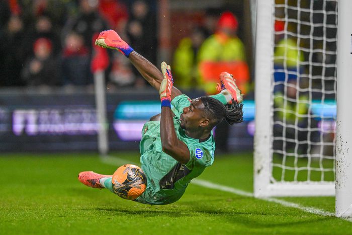 Arthur Okonkwo made seven saves against Nottingham Forest. (Photo Credit: Imago)