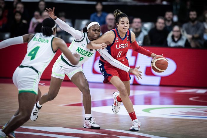 Nigeria's D'Tigress Qualify for Paris 2024 Olympics after losing 46-100 to USA in Antwerp.