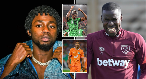 AFCON 2023 final: Omah Lay tells West Ham star 1 thing that WILL happen if Nigeria defeats Ivory Coast