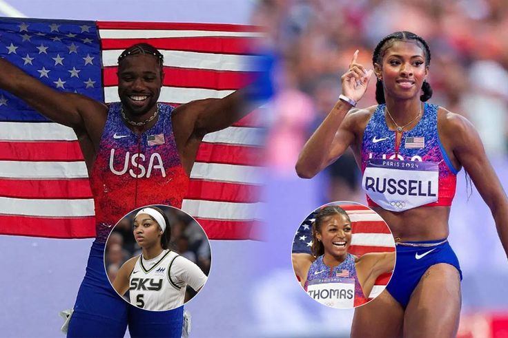 Masai Russell agrees with Noah Lyles on how to grow athlete brands as she cites Gabby Thomas & Angel Reese's increasing influence