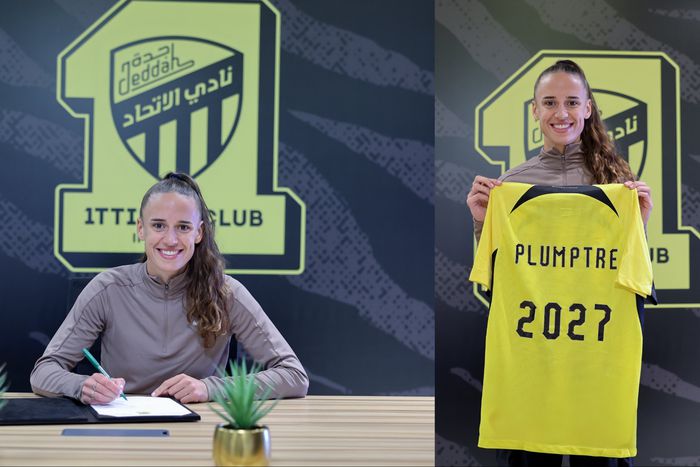 Super Falcons of Nigeria star Ashleigh Plumptre renews contract with Al-Ittihad until 2027.