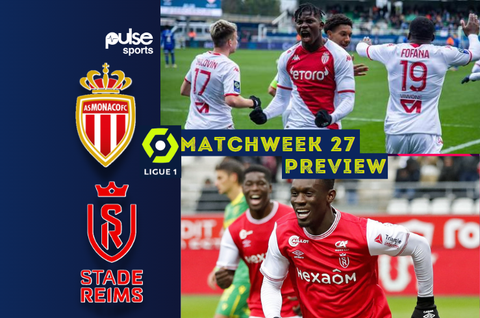 Preview: Monaco look to end Reims' unbeaten run in Ligue 1 gameweek 27