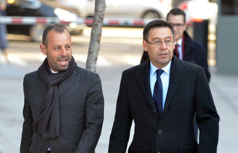 Sandro Rosell and Bartomeu