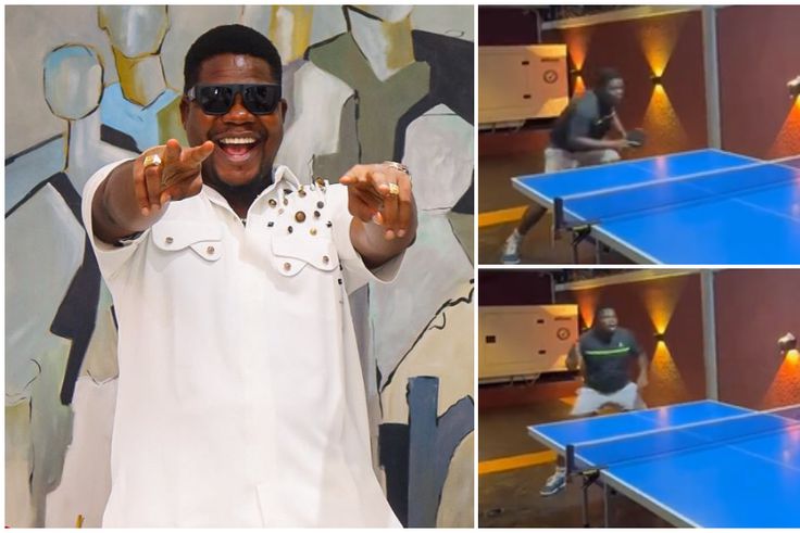 Mr Macaroni impresses with his table tennis skills.