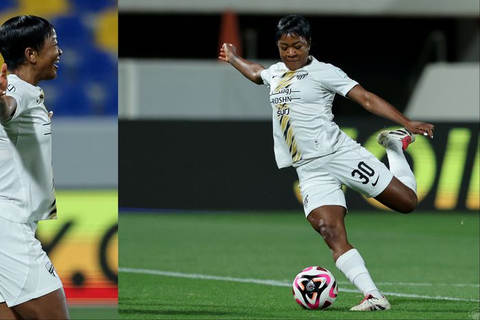 Super Falcons legend Francisca Ordega has finally found the back of the net in Saudi Arabia for Al-Ittihad in Clasico against Al Nassr.