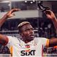 Galatasaray's hero Victor Osimhen celebrates the big win.