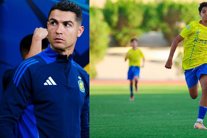 The son of Cristiano Ronaldo, nicknamed Cristianinho continues to make history with the Al Nassr youth team.