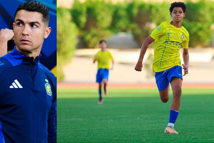 The son of Cristiano Ronaldo, nicknamed Cristianinho continues to make history with the Al Nassr youth team.