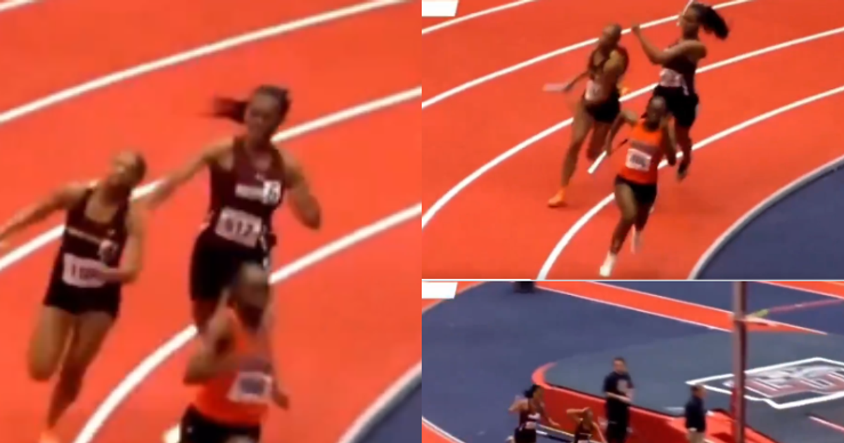 'She needs to be banned' - Shocking moment American kid attacks athlete ...