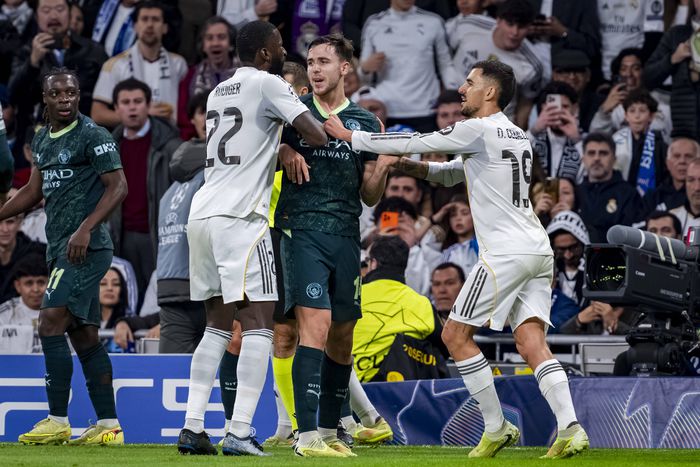 Real Madrid take on Manchester City in the UEFA Champions League