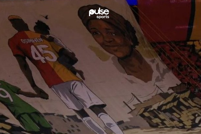 Victor Osimhen's mother honoured by Galatasaray fans