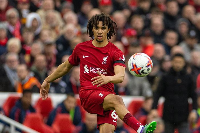 Liverpool’s Trent Alexander-Arnold against Arsenal.