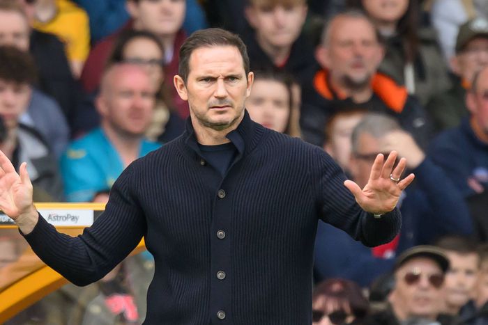 Chelsea interim manager Frank Lampard during Premier League match against Wolves.