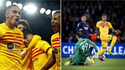 PSG vs Barca: Mbappe, Paris silenced as Raphinha hands Xavi's men crucial advantage
