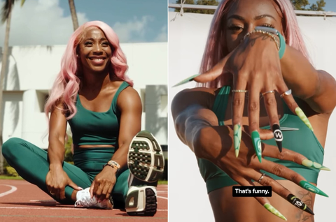 'Shelly-Ann's image was stolen from her' - Jamaicans fume over Sha'Carri Richardson's latest Ad with Whoop