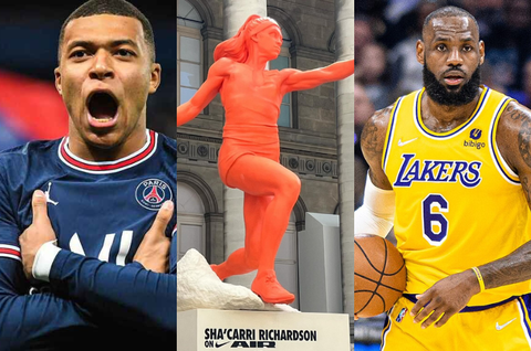Paris 2024: Nike unveils Sha'Carri Richardson's statue alongside Lebron James and Kylian Mbappe ahead of Olympic Games