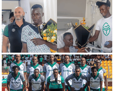 Gor Mahia Players Unite in Emotional Visit to Sick Defender