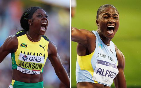 Julien Alfred Reveals Strategy Behind Beating Shericka Jackson at Miramar Invitational