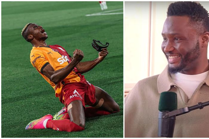 Mikel Obi (left) spoke with Mertens to learn more about Victor Osimhen.