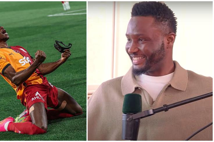 Mikel Obi (left) spoke with Mertens to learn more about Victor Osimhen.