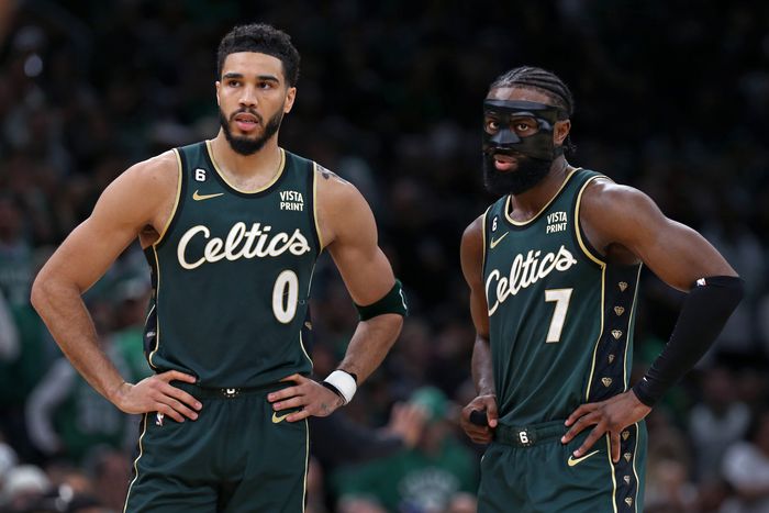 Boston Celtics duo Jayson Tatum and Jaylen Brown