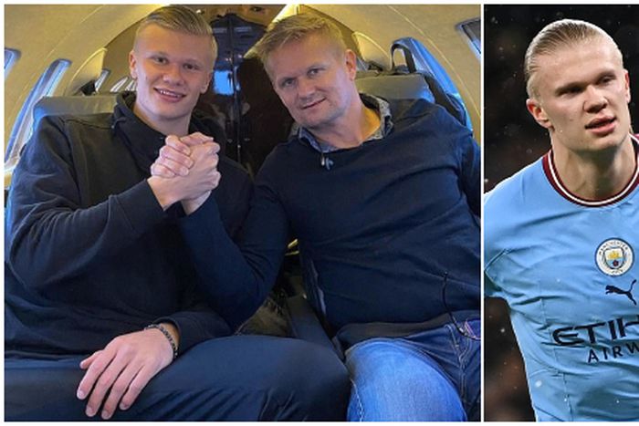 Haaland and his father |Pulsesports.ng