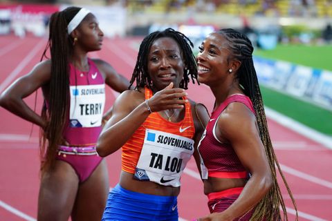 Africa's fastest woman Ta Lou-Smith & her husband enjoy Shelly-Ann Fraser-Pryce's company in Jamaica