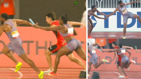They Just Never Learn! USA Disqualified from World Relays Event After Botched Baton Exchange