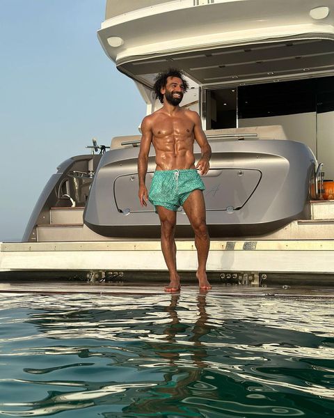 Mohamed Salah shows off physique on yacht ahead of Egypt's AFCON qualifier