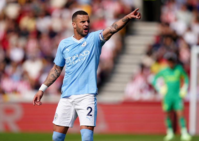 Kyle Walker missing in Man City first eleven