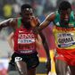 Conseslus Kipruto (L) and Lamecha Girma