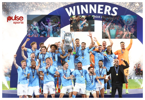 PUMA 2022-2023 Premier League Champions Manchester City Treble