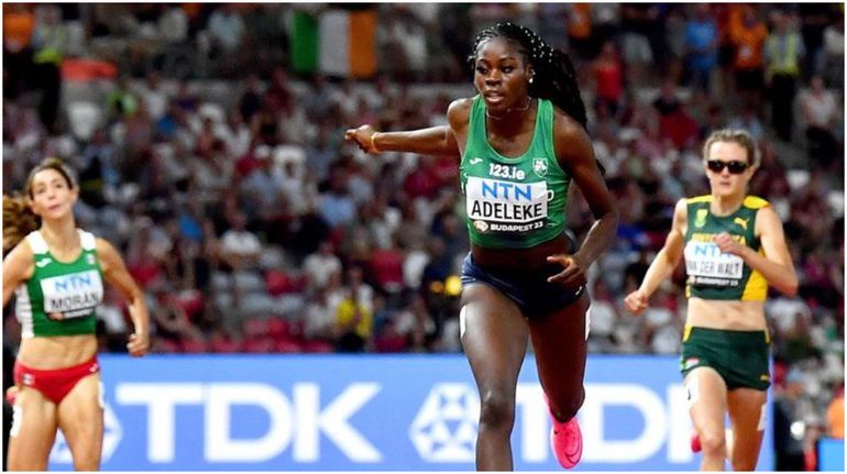 Irish-born Nigerian icon Rhasidat Adeleke.