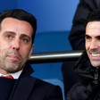 Arsenal manager Mikel Arteta and Sporting director Edu || Image credit: Imago