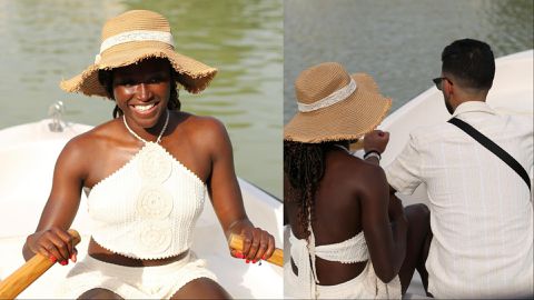 Rinsola Babajide and mystery man: Super Falcons star enjoys summer