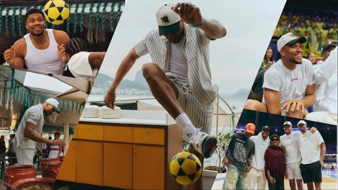 Giannis Antetokounmpo in Brazil: Nigerian Freak show off football skills with family in Rio de Janeiro
