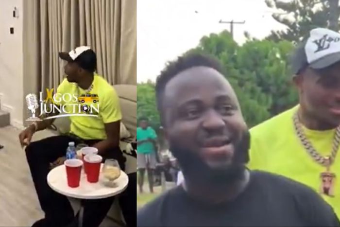Viral videos of Super Eagles of Nigeria star Victor Osimhen going for Amala to celebrate Salah in Magodo.