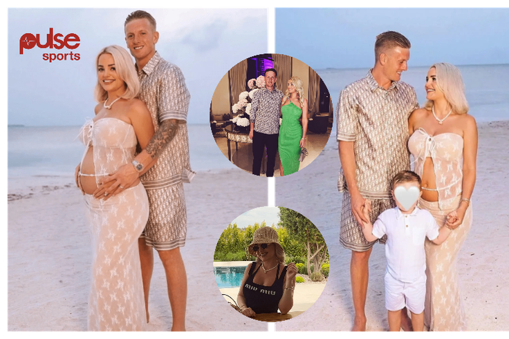 Jordan Pickford and his wife Megan, expecting a second child