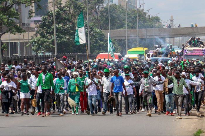 Gor Mahia fans ahead of a Premier League match.