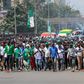 Gor Mahia fans ahead of a Premier League match.