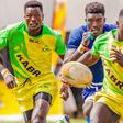 Kabras Sugar players in action during the 2023 Driftwood Sevens.