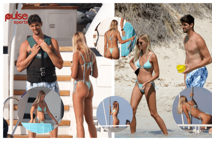 Mishel Gerzig shows stunning pics with Courtois